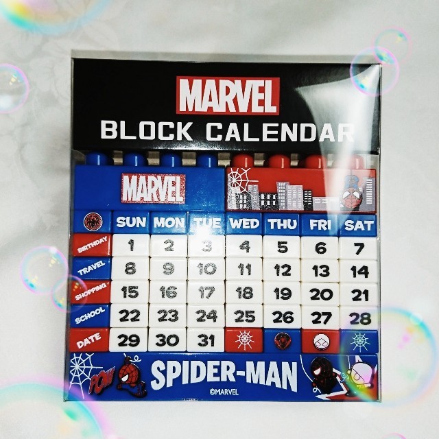 【新品】MARVELブロック カレンダー (スパイダーマン) エンタメ/ホビーのおもちゃ/ぬいぐるみ(キャラクターグッズ)の商品写真