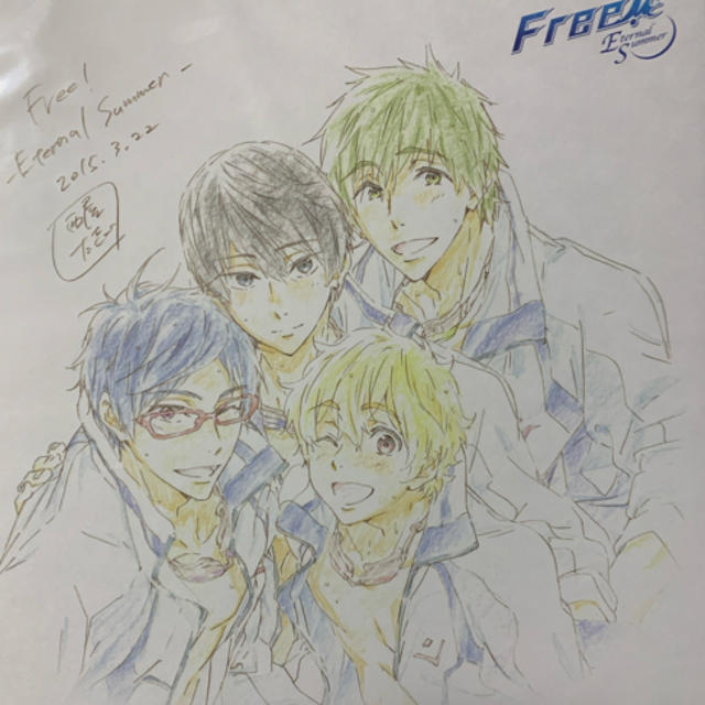 Free! 複製原画色紙アルバム