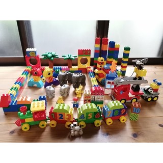 レゴ(Lego)のレゴ デュプロ LEGO duplo 消防車 汽車 動物 アンパンマン　セット(知育玩具)