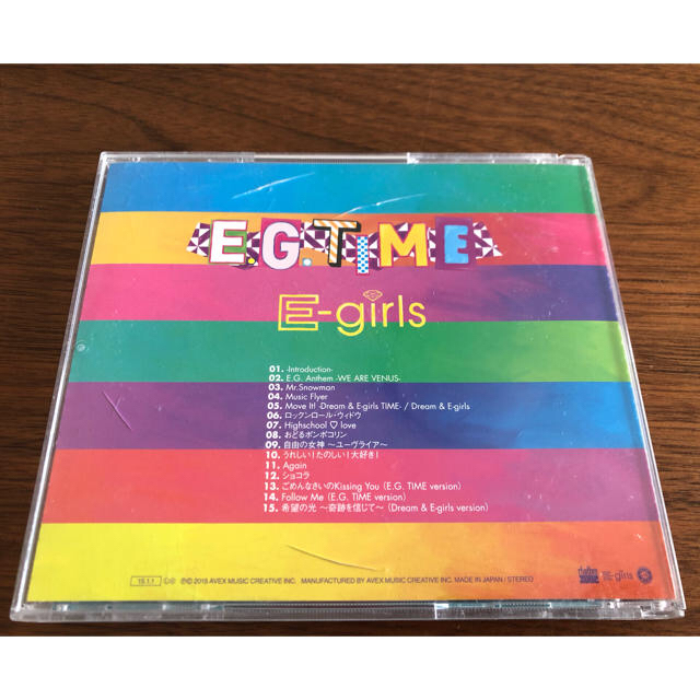 E-girls(イーガールズ)のE-girls アルバム　E.G.TIME エンタメ/ホビーのCD(ポップス/ロック(邦楽))の商品写真