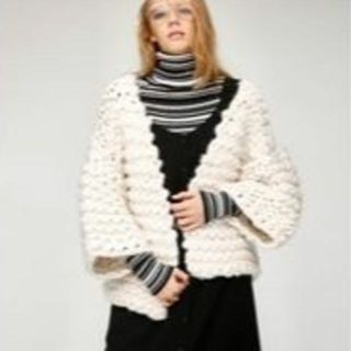 マウジー(moussy)の【MOUSSY】HAND KNIT BOLERO(ニットコート)