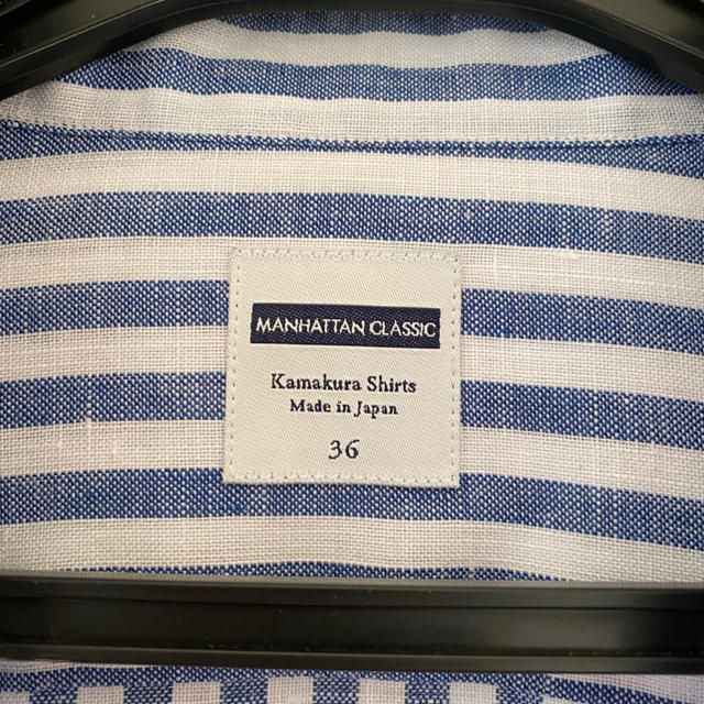 カマクラシャツ　リネンシャツ レディースのトップス(シャツ/ブラウス(長袖/七分))の商品写真