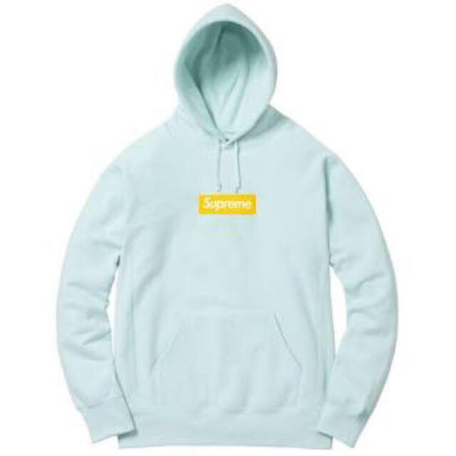 2017aw supreme box logo pullover iceblue