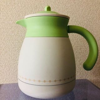 サーモス(THERMOS)の☆レア　サーモス　保温ティーポット　ホワイト&グリーン　600ml(容器)