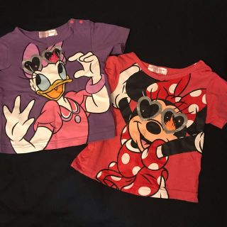 ディズニー(Disney)のDisney resort Tシャツ ミニー&デイジー　90cmセット(Tシャツ/カットソー)