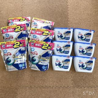 激安！アリエール　パワージェルボール3D 6箱&超特大サイズ詰め替え　6袋セット(洗剤/柔軟剤)