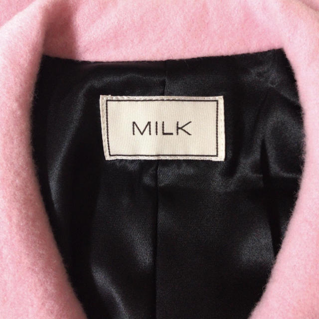 MILK(ミルク)のMILK ロイヤルコート ピンク レディースのジャケット/アウター(ロングコート)の商品写真