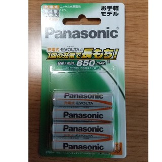 パナソニック(Panasonic)の単4電池　充電池　Panasonic(日用品/生活雑貨)