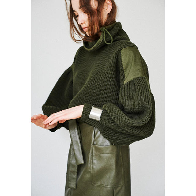 STUDIOUS(ステュディオス)のCLANE military  volume sleeve knit レディースのトップス(ニット/セーター)の商品写真