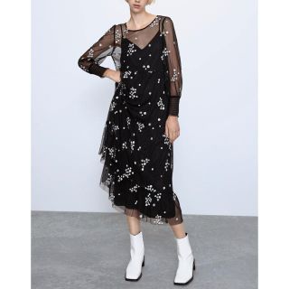 ザラ(ZARA)のzara ワンピ(ロングワンピース/マキシワンピース)