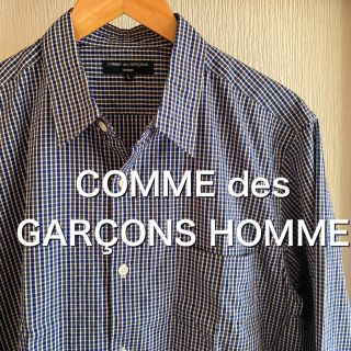 コムデギャルソン(COMME des GARCONS)の【美品】COMME des GARÇONS HOMME 洗い加工　チェックシャツ(シャツ)