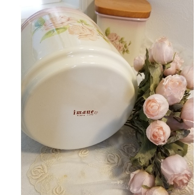 きい様専用]イマン imane ダイアナローズアンティークホルダー 琺瑯