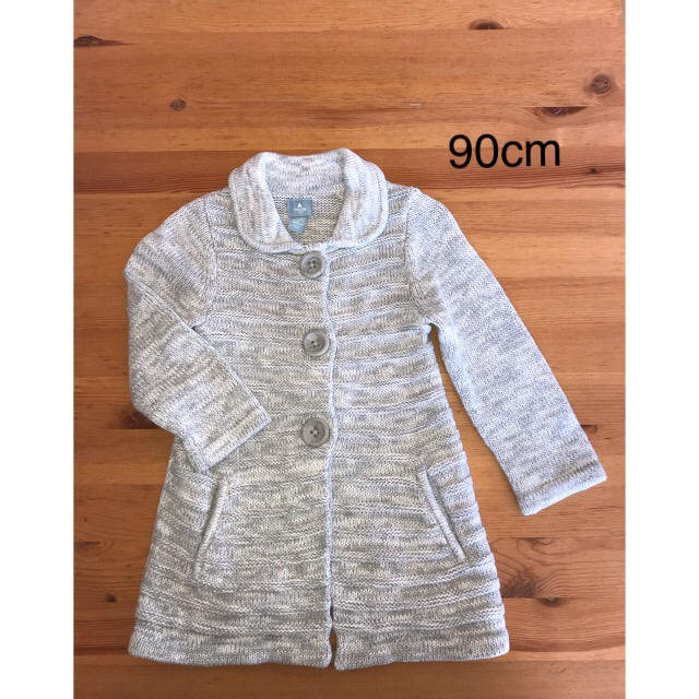 babyGAP(ベビーギャップ)のGAP ニット ロング カーディガン 90cm キッズ/ベビー/マタニティのキッズ服女の子用(90cm~)(カーディガン)の商品写真