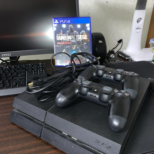 PS4 500GB コントローラーx2 レインボーシックスシージ付き