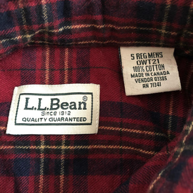 L.L.Bean(エルエルビーン)のL.L.Bean チェック シャツ メンズ　レッド メンズのトップス(シャツ)の商品写真