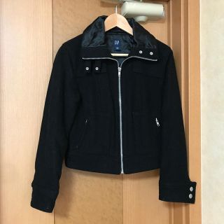 ギャップ(GAP)のGAP ライダース　ジャケット　黒(ライダースジャケット)