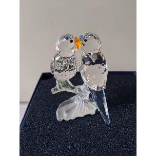 スワロフスキー(SWAROVSKI)の【値下げ中】スワロフスキー SWAROVSKI　セキセイインコ(置物)