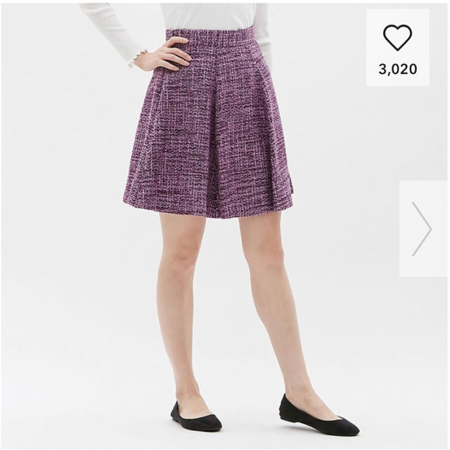 GU(ジーユー)の新品＆未使用＆タグ付き☆ GU ツイード Aラインスカート レディースのスカート(ミニスカート)の商品写真