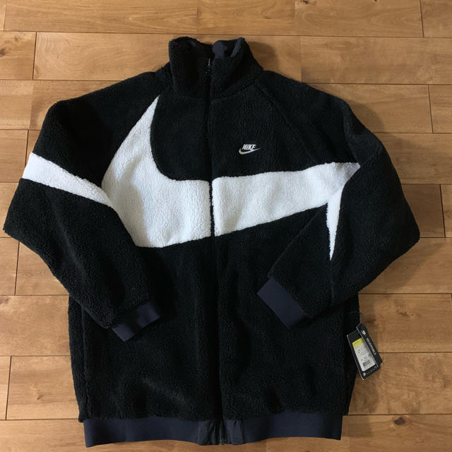 ブルゾンnike big swoosh boa jacket black s ボア