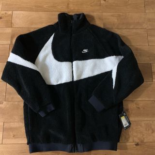 ナイキ(NIKE)のnike big swoosh boa jacket black s ボア(ブルゾン)