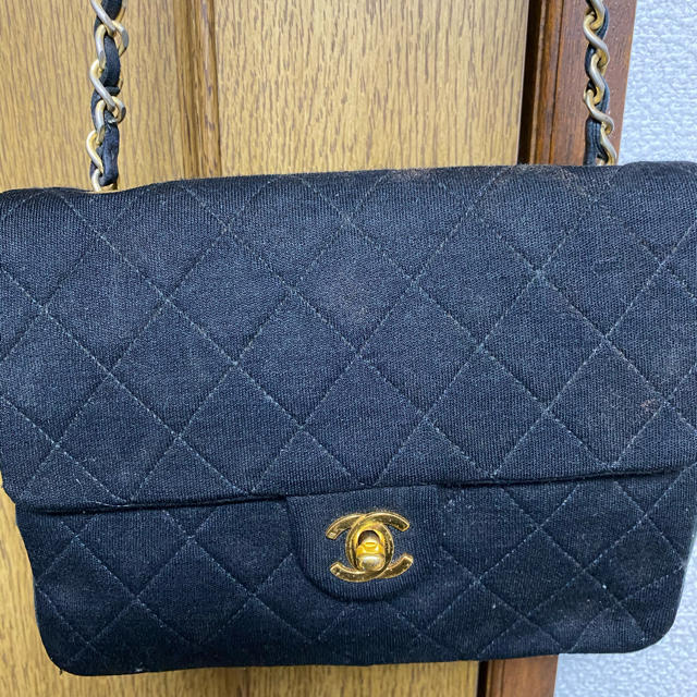 CHANEL(シャネル)のシャネル　ヴィンテージ　コットンbag レディースのバッグ(ショルダーバッグ)の商品写真