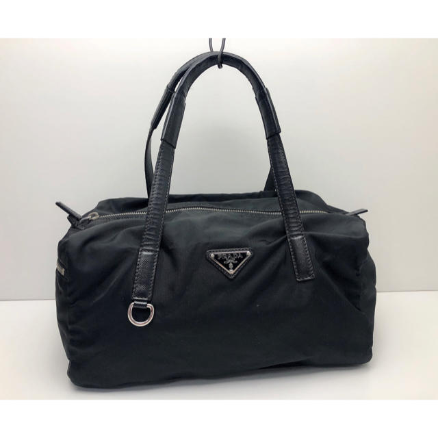 B104 PRADA プラダ ナイロン ボストンバッグ 黒