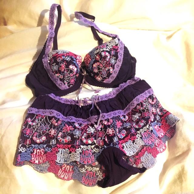 ANNA SUI ランジェリー キャミソールショーツセット アナスイまとめ売り - メルカリ