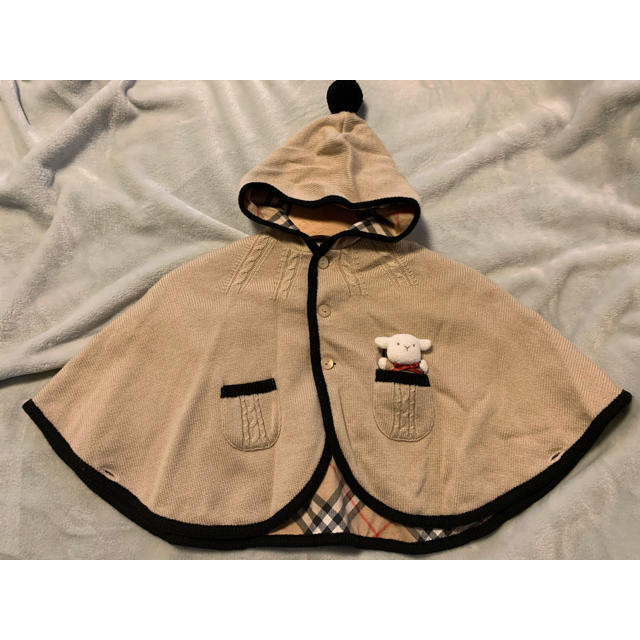 BURBERRY(バーバリー)のバーバリー　ポンチョ　 キッズ/ベビー/マタニティのベビー服(~85cm)(カーディガン/ボレロ)の商品写真