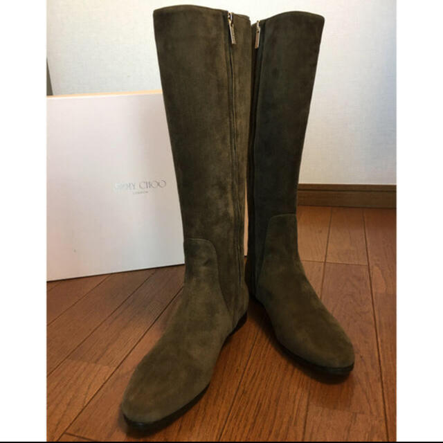 新品登場 JIMMY CHOO - 新品 未使用 ジミー チュウ スエードロング