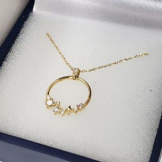 ジュエリーツツミ(JEWELRY TSUTSUMI)の新品 K18 ダイヤモンド8石 デザインネックレス(ネックレス)