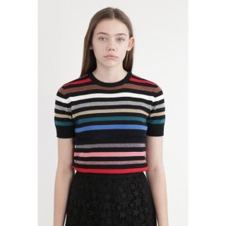 ジルスチュアート(JILLSTUART)の新品！未使用！ジルスチュアート JILL STUART キラボーダーニット(ニット/セーター)