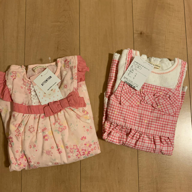 coeur a coeur(クーラクール)の新品☆９５ クーラクール ☆ワンピース２点セット キッズ/ベビー/マタニティのキッズ服女の子用(90cm~)(ワンピース)の商品写真