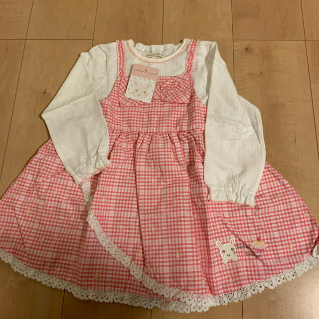 coeur a coeur(クーラクール)の新品☆９５ クーラクール ☆ワンピース２点セット キッズ/ベビー/マタニティのキッズ服女の子用(90cm~)(ワンピース)の商品写真