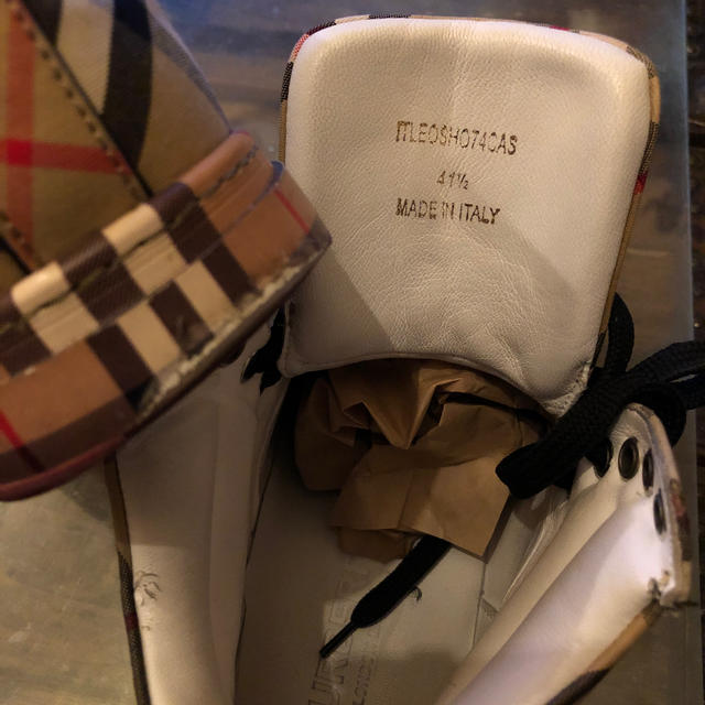 バーバリー Burberry ノヴァチェックハイカットスニーカー 41.5 バーバリー Burberry ノヴァチェックハイカットスニーカー 41.5