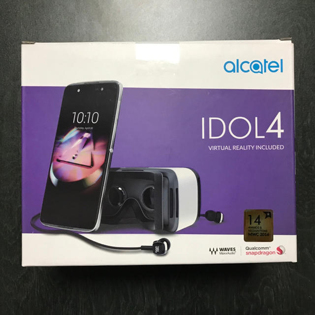 新品 Alcatel  IDOL4 ゴールド SIMフリー携帯 VRゴーグル付属