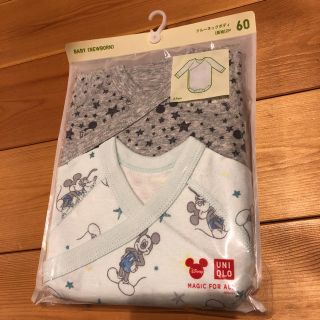 ユニクロ(UNIQLO)の新品 60 ユニクロ 肌着 ロンパース ディズニー(肌着/下着)