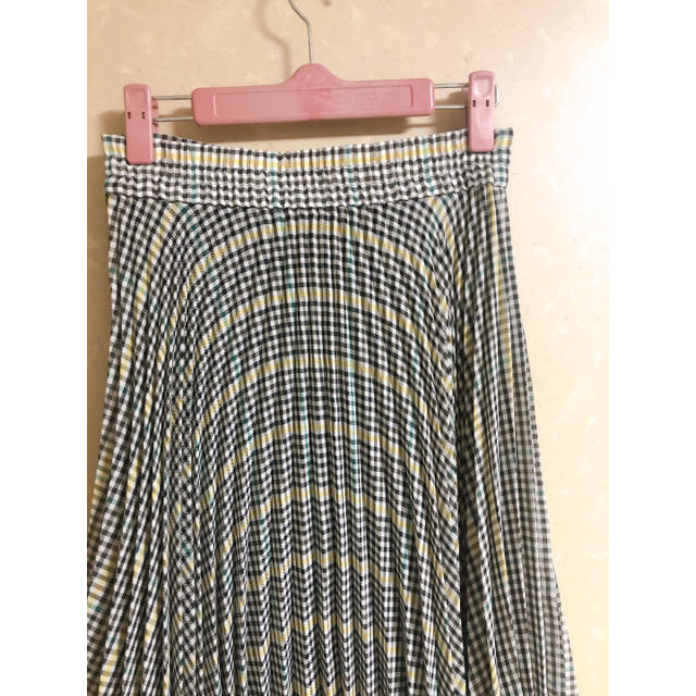 Mila Owen(ミラオーウェン)のプリーツ&チェックフレアスカート レディースのスカート(ロングスカート)の商品写真