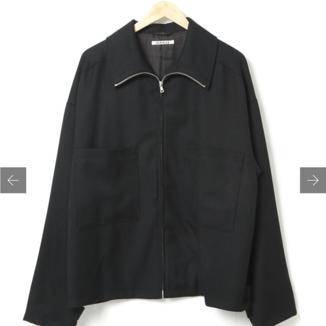 最旬ダウン オーラリー 19aw ウールサージジップアップブルゾン