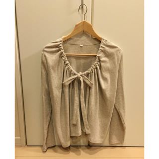 ムジルシリョウヒン(MUJI (無印良品))の無印☆マタニティ授乳普段 カーデ♪未使用(マタニティトップス)