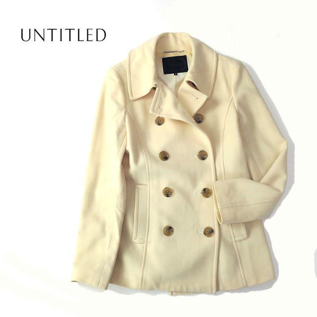 UNTITLED - UNTITLED アンタイトル ウールピーコート アイボリーホワイトの通販 by kinta555's shop