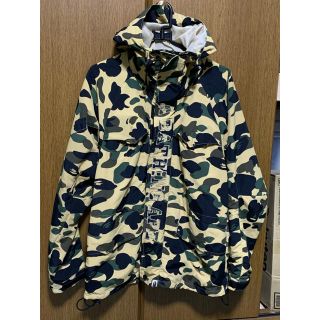 A BATHING APE 初期1stイエローカモ スノボジャケット L ② | www