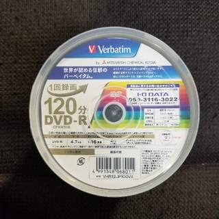 ミツビシケミカル(三菱ケミカル)のVerbatim VHR12JP100V4 未使用 DVD-R 100枚(PC周辺機器)