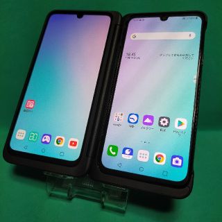 エルジーエレクトロニクス(LG Electronics)の【美品】LG G8X ThinQ［SIMロック解除済］+ ワイヤレス充電器(スマートフォン本体)