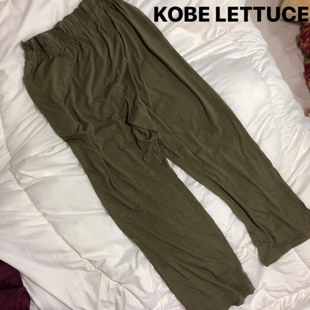 神戸レタス(コウベレタス)のKOBE LETTUCE ワイドパンツ カーキワイドパンツ レディースのパンツ(カジュアルパンツ)の商品写真