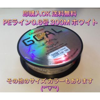 新品♦️PEライン GOAL 300M 0.6号 ホワイト(釣り糸/ライン)