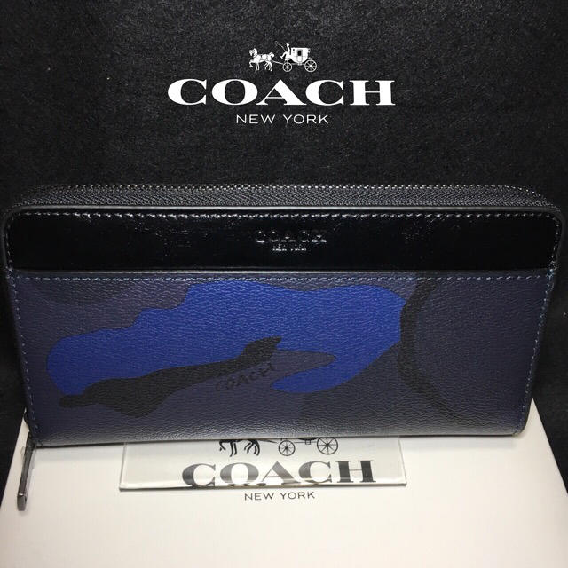 COACH(コーチ)のプレゼントにも❤️新品コーチ正規品 カモフラ ラウンドファスナー長財布 メンズのファッション小物(長財布)の商品写真