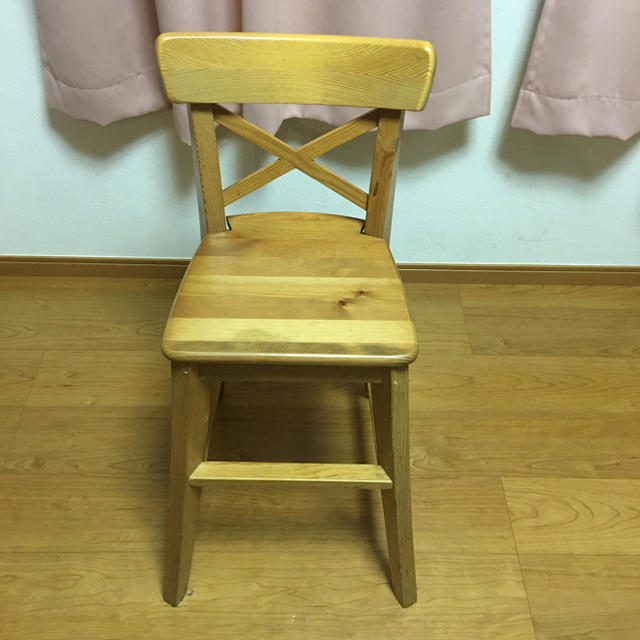 IKEA 木製子供椅子 ダイニングチェア　キッズチェア　チャイルドシート