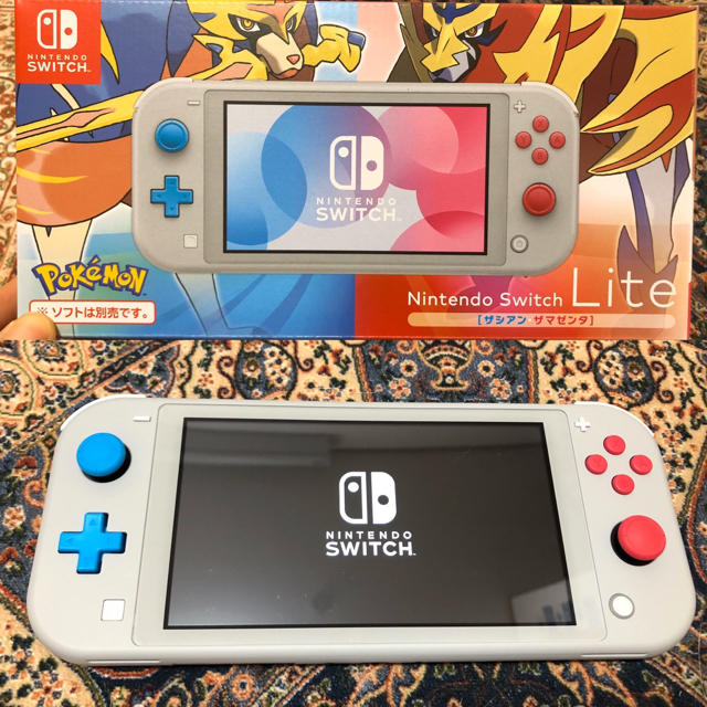 switchLite保護シール済　Nintendo Switch Lite ザシアン・ザマゼンタ