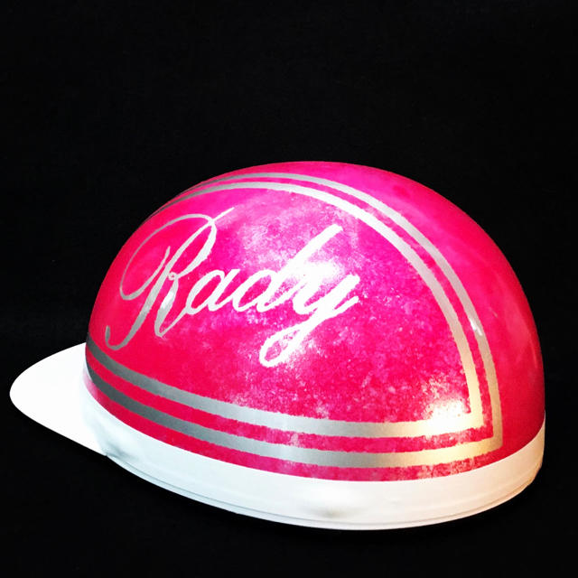 カスタムペイントヘルメット半キャップコルク半 レディ Rady pink 限定