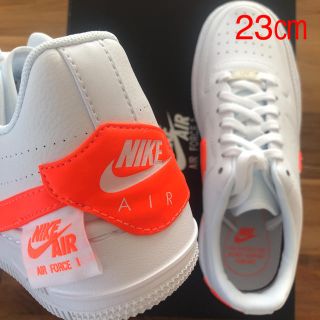 ナイキ(NIKE)のNIKE AIRFORCE 1 JESTER XX ホワイト オレンジ(スニーカー)